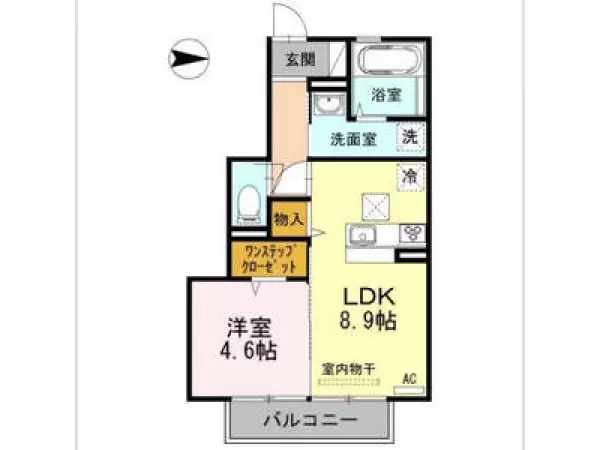 102号室の間取り図