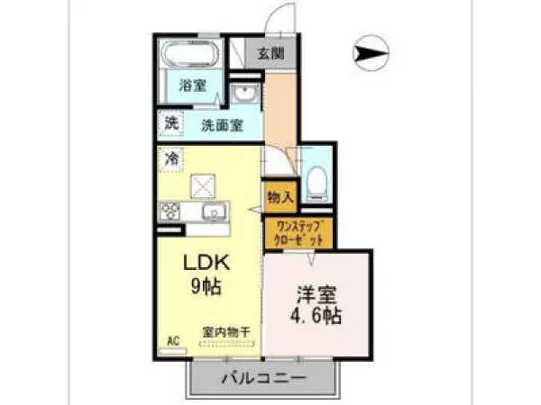 108号室の間取り図