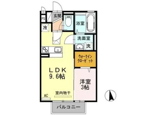 105号室の間取り図