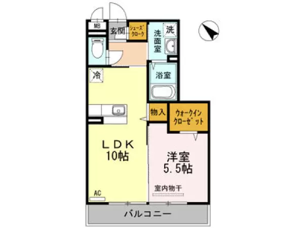 303号室の間取り図