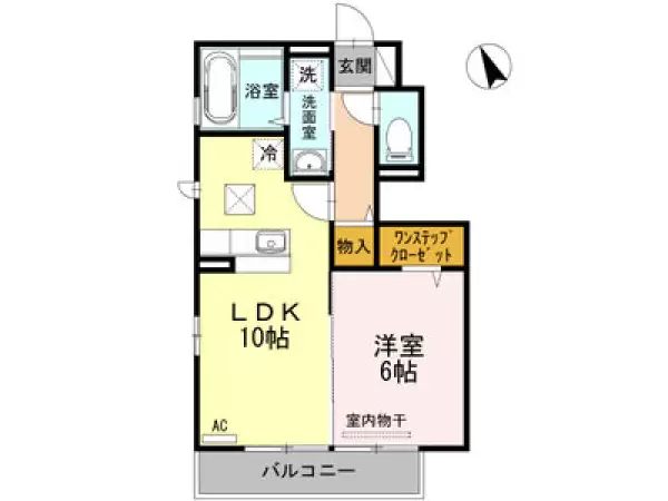 105号室の間取り図