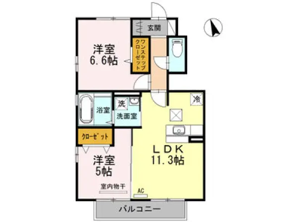 103号室の間取り図