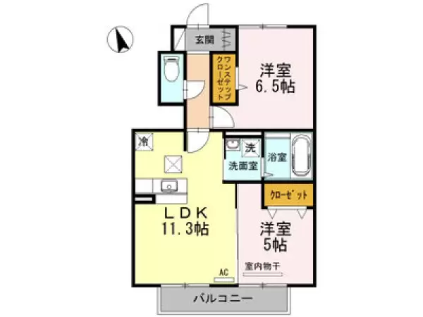 102号室の間取り図