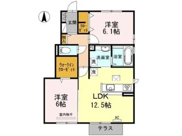 101号室の間取り図