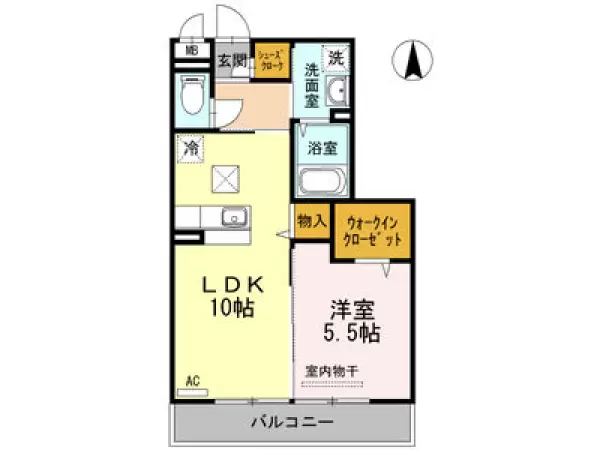 103号室の間取り図