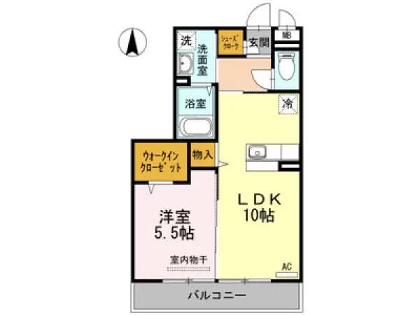 302号室の間取り図