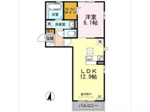 101号室の間取り図