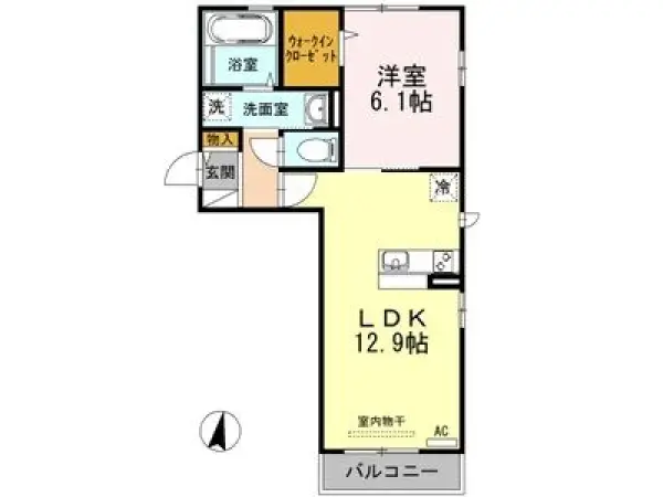 301号室の間取り図