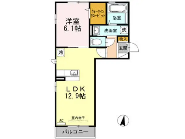 303号室の間取り図