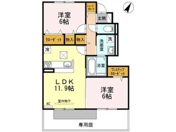 103号室の間取り図