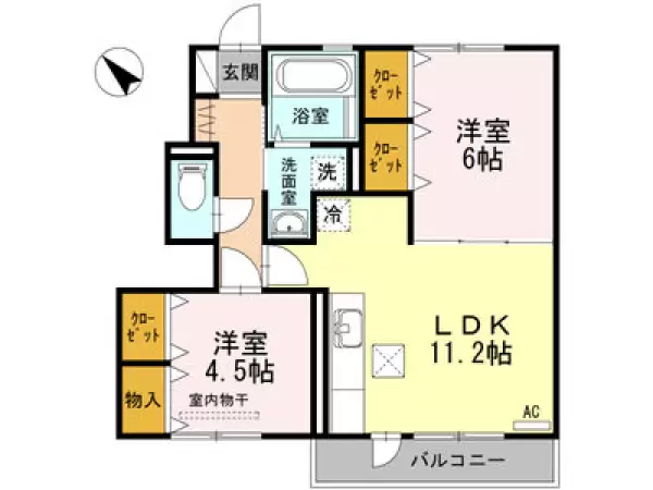 103号室の間取り図