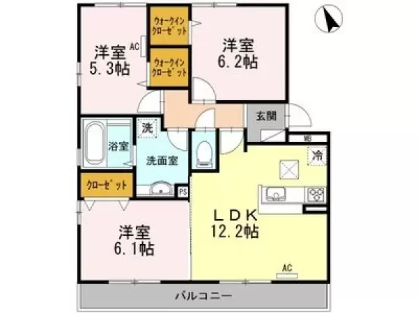 103号室の間取り図