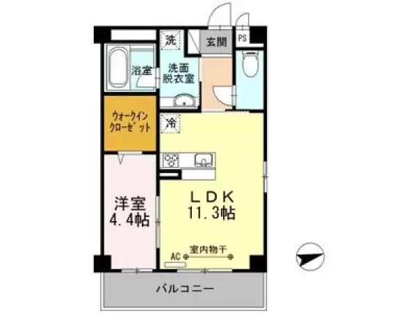 305号室の間取り図