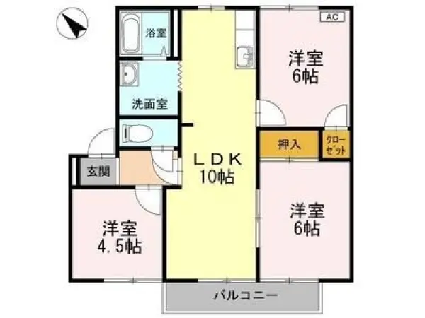 205号室の間取り図