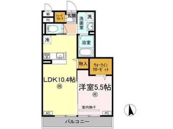 303号室の間取り図