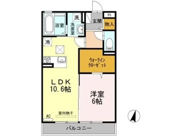 103号室の間取り図