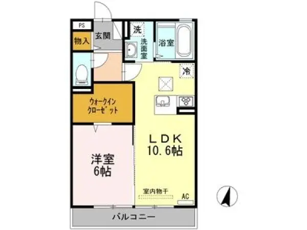 105号室の間取り図