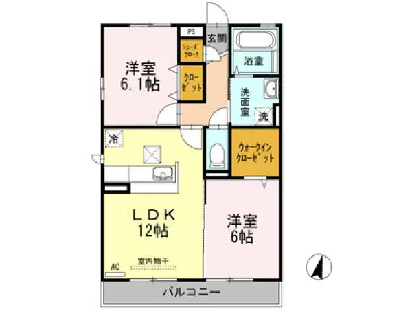 103号室の間取り図