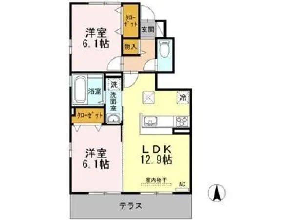 103号室の間取り図