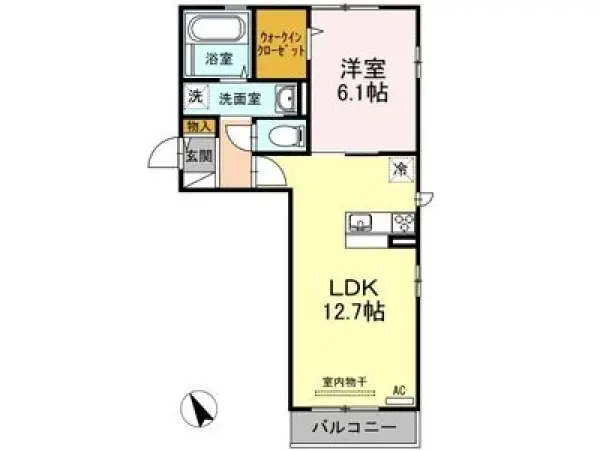 301号室の間取り図