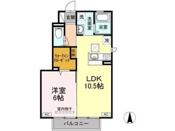 101号室の間取り図