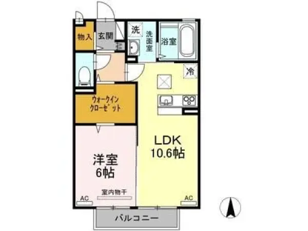 103号室の間取り図