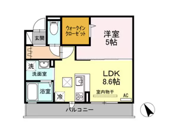 102号室の間取り図