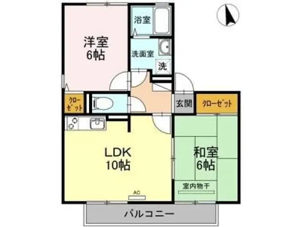 203号室の間取り図