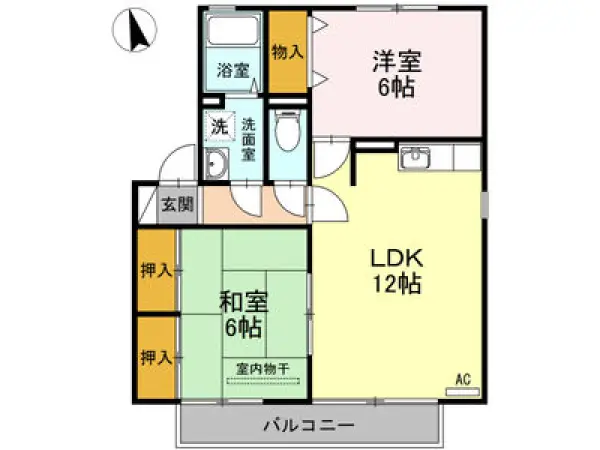201号室の間取り図