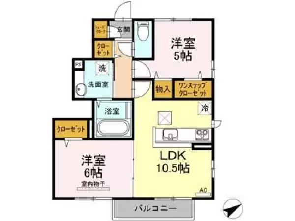 101号室の間取り図