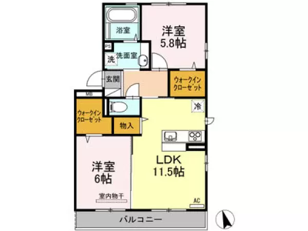 301号室の間取り図