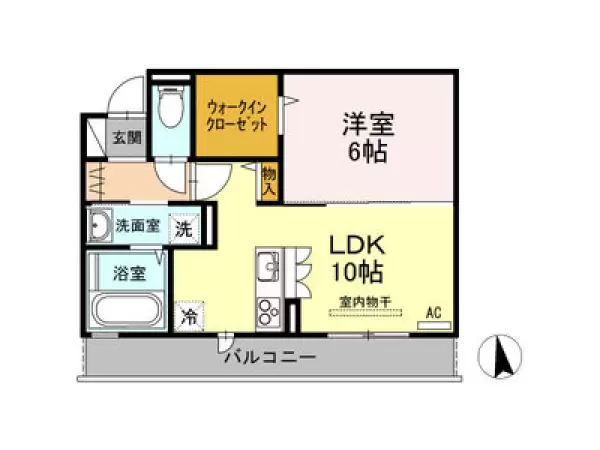 302号室の間取り図