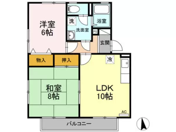 205号室の間取り図