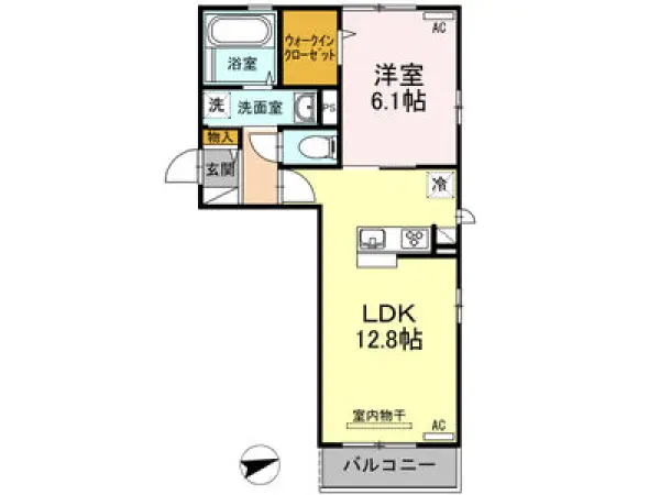 301号室の間取り図
