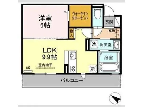 203号室の間取り図