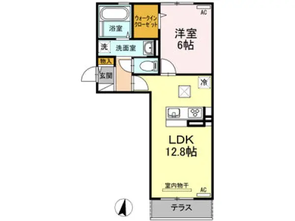 105号室の間取り図