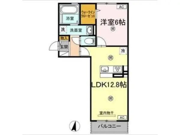 205号室の間取り図