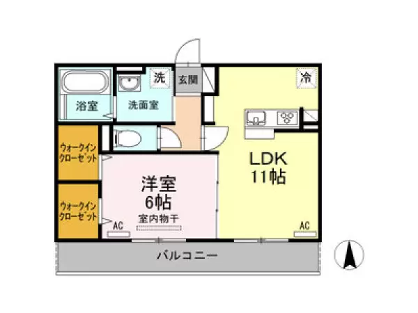 305号室の間取り図