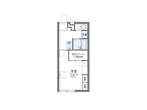 201号室の間取り図