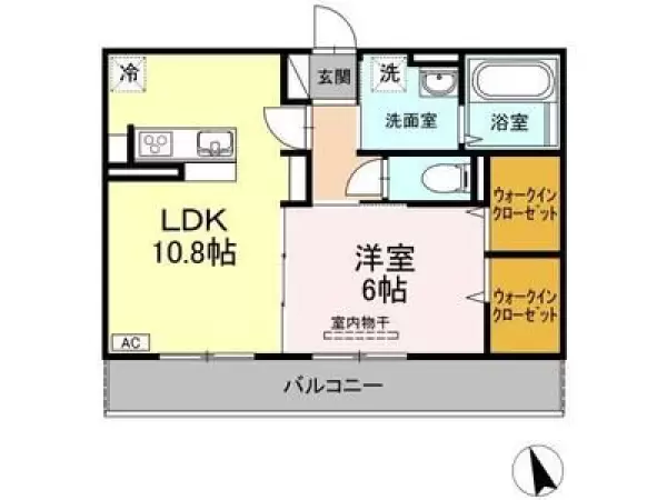 202号室の間取り図