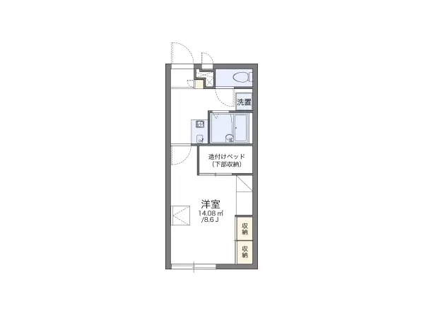 108号室の間取り図