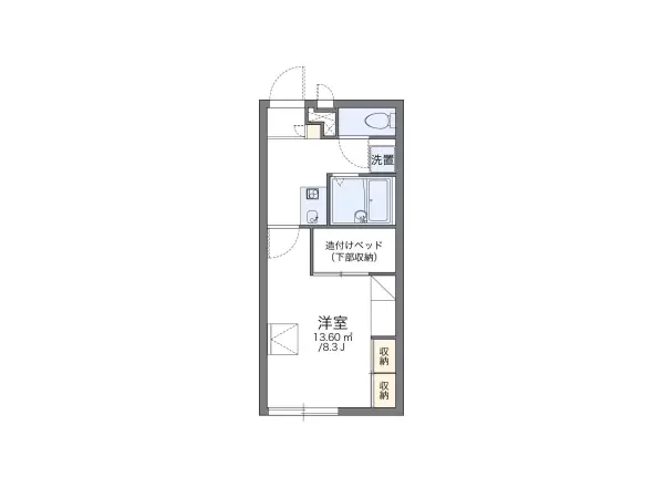 106号室の間取り図