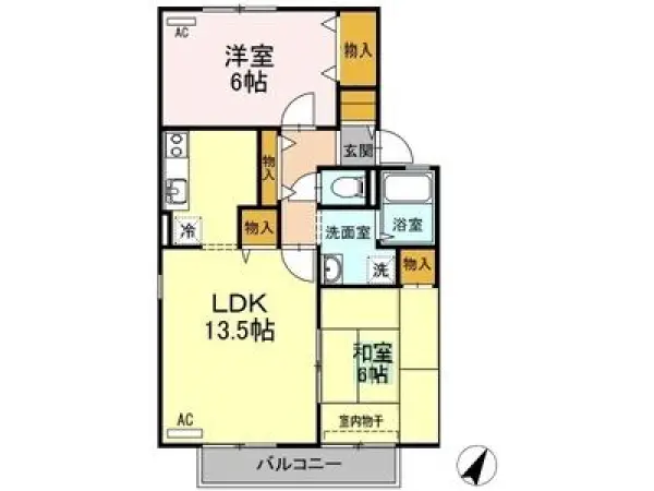 203号室の間取り図