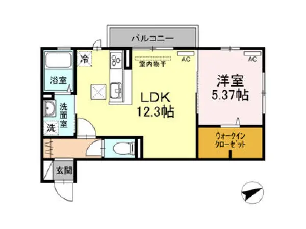 103号室の間取り図