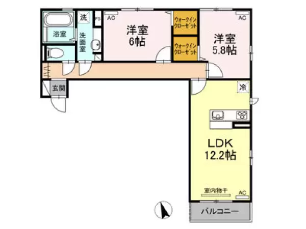 303号室の間取り図