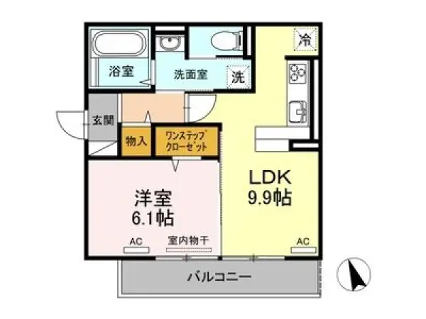 305号室の間取り図