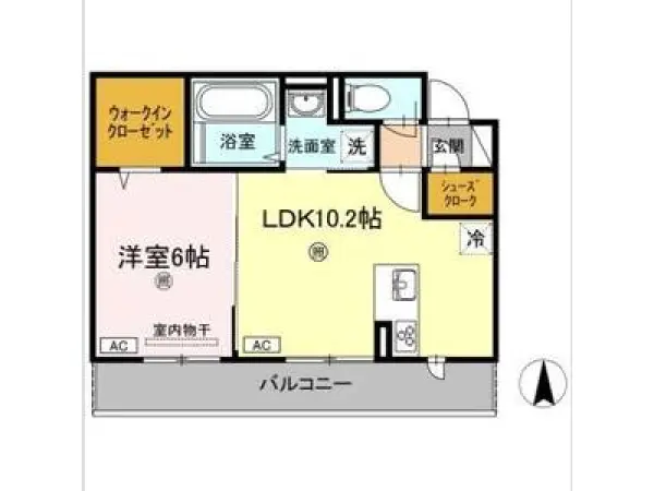 207号室の間取り図