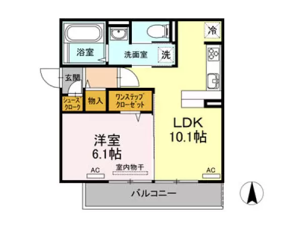 305号室の間取り図