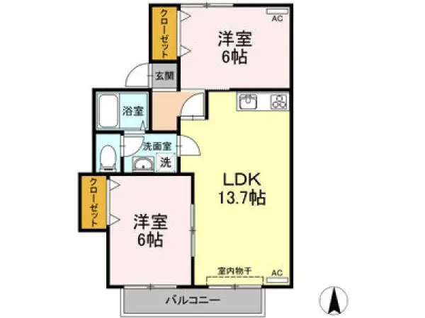 103号室の間取り図