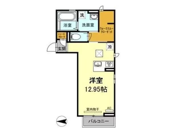 101号室の間取り図